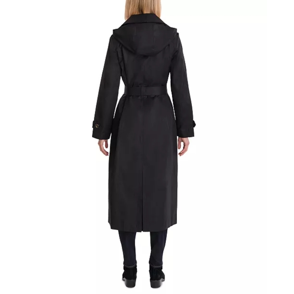 LONDON FOG HOODED TRENCH COAT - Picture 3 of 11